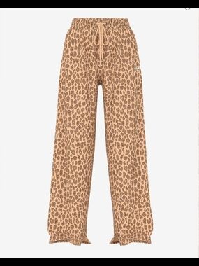 PINK Victoria's Secret Leopard-Print Lounge Pants - Tan & Brown